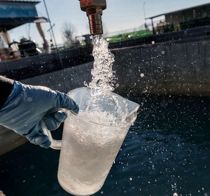 Water jug being filled